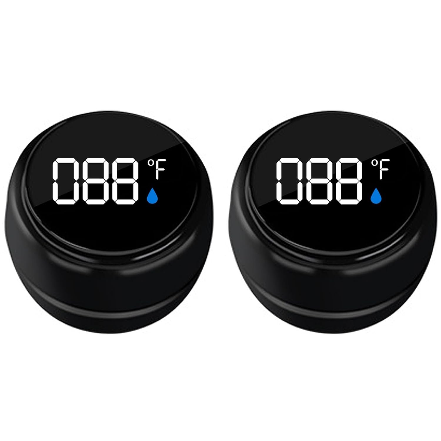 2 Pack Digital Bath Thermometer for Bathtub, Rechargeable Waterproof Floating Water Thermometer for Ice Bath, Pool