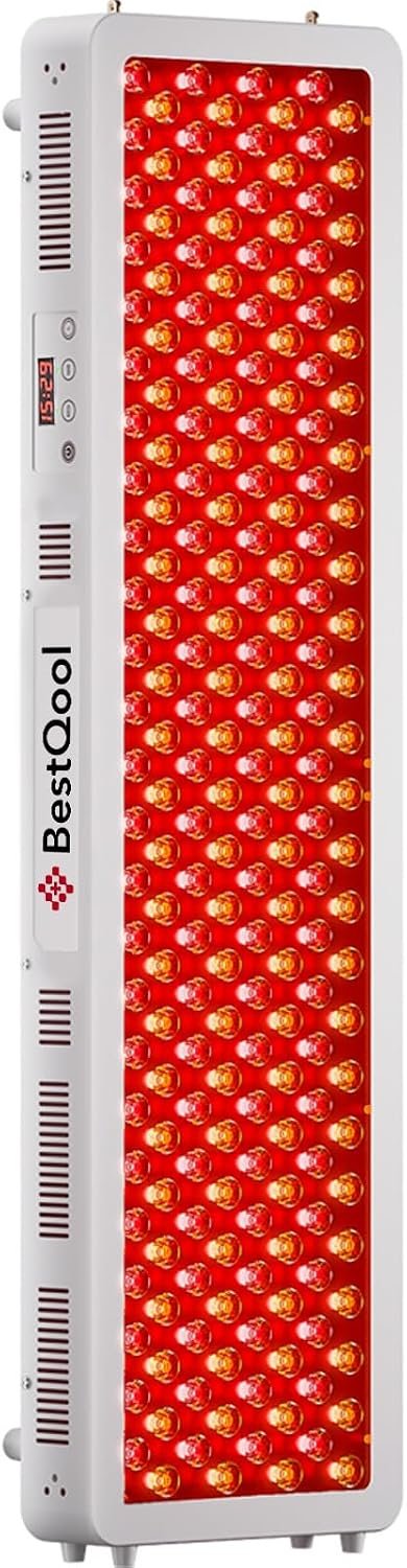 BestQool Red Light Therapy Panel, 4 Wavelengths 200 LEDs Full Body, 330W
