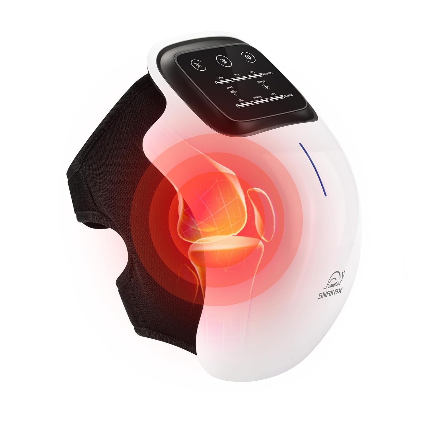 Snailax Knee Massager with Heat & Vibration, Red Light, FSA Eligible