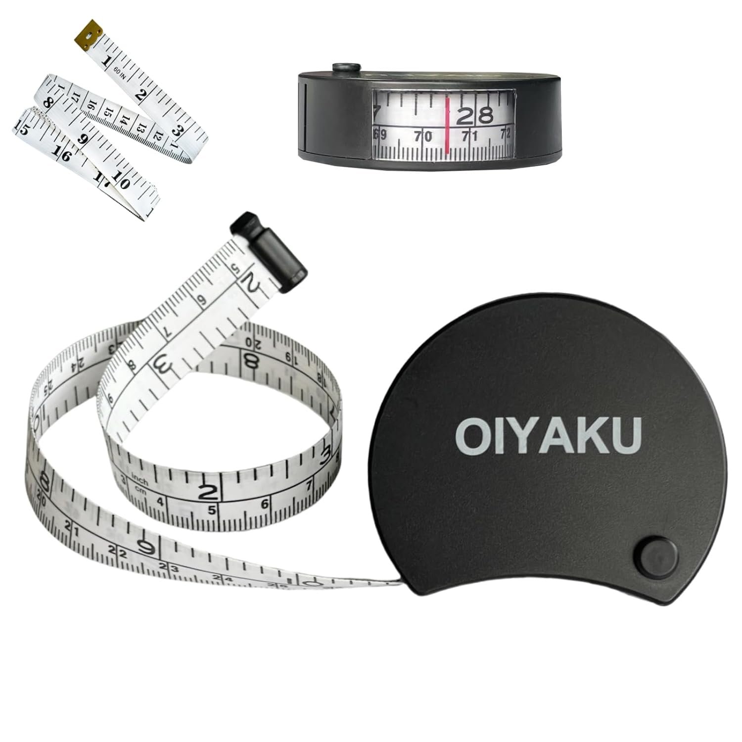 Soft Body Measuring Tape Measure Window Reading Retractable Metric 60IN