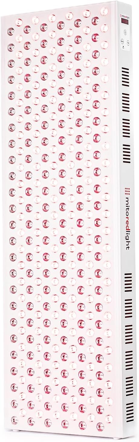 Mito Red Light – MitoMEGA 2.0 Red Light Panel – Red Light Therapy for Face and Neck – Red Light Therapy Panel – Red Light & Near Infrared Red Light Therapy – At-Home Red Light Therapy for Body