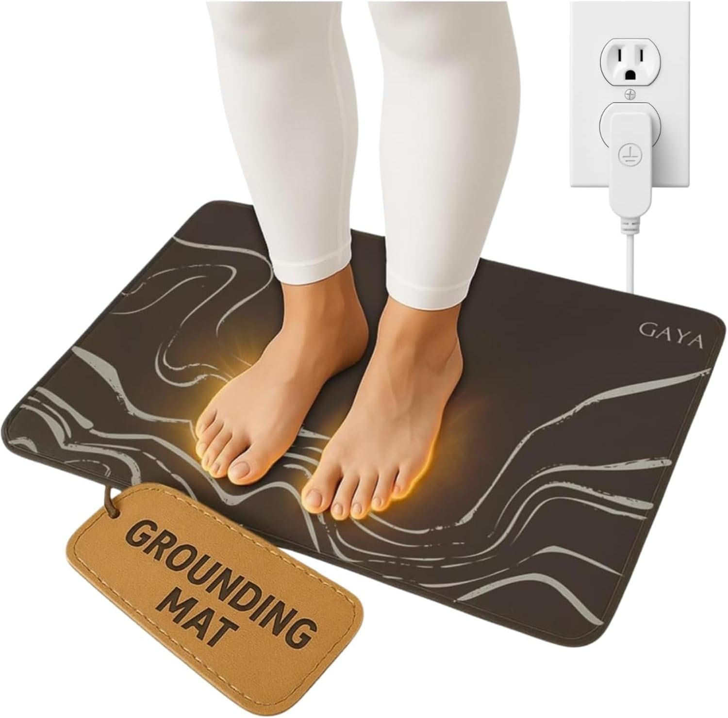 GAYA Grounding Mat for Feet, Sleep & Pain Relief, 24×16 Earthing Mat