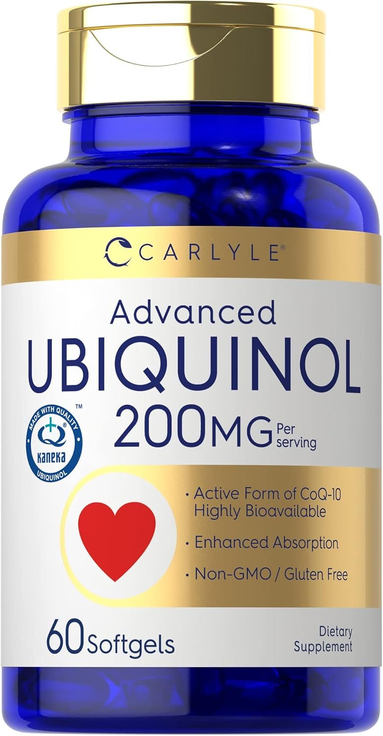 Carlyle Ubiquinol 200mg | 60 Softgels | High Bioavailability
