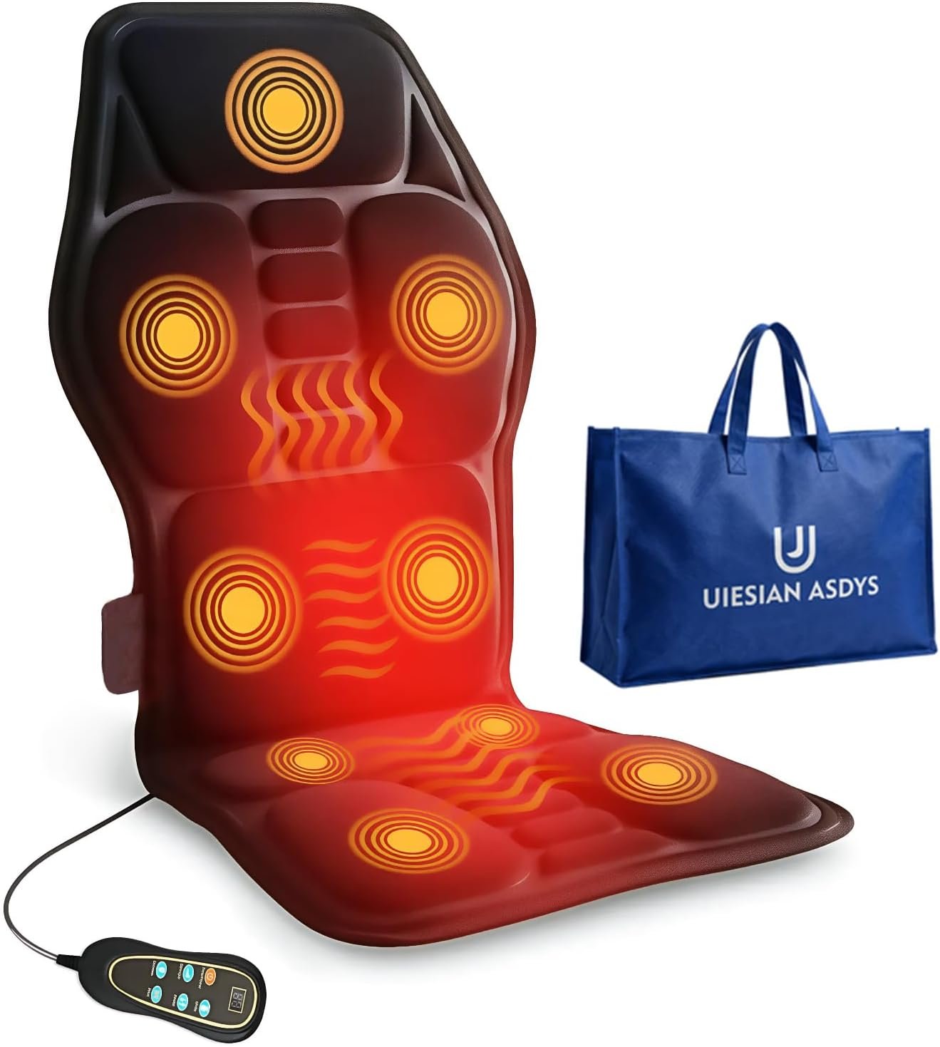 Heating & Vibrating Massage Pad for Home Office Chair