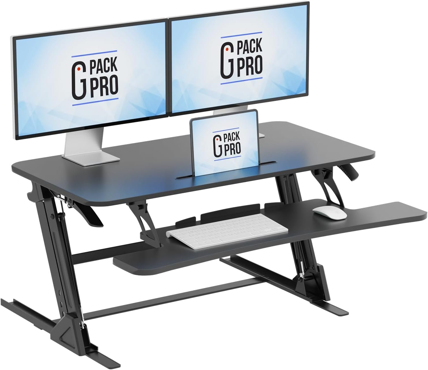 38 Inch Standing Desk Converter, Adjustable Height