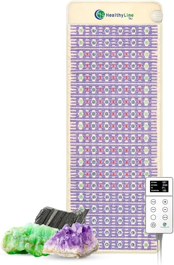 HealthyLine TAJ Half Queen Left Infrared Heating Mat Gemstones 80 x 30