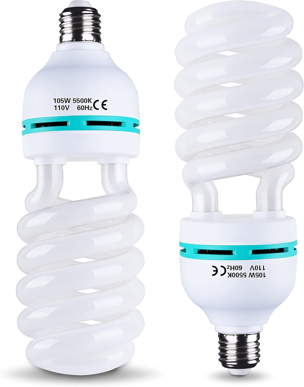 EMART Full Spectrum Light Bulb, 105W CFL Light Bulbs for Photography 2Pack