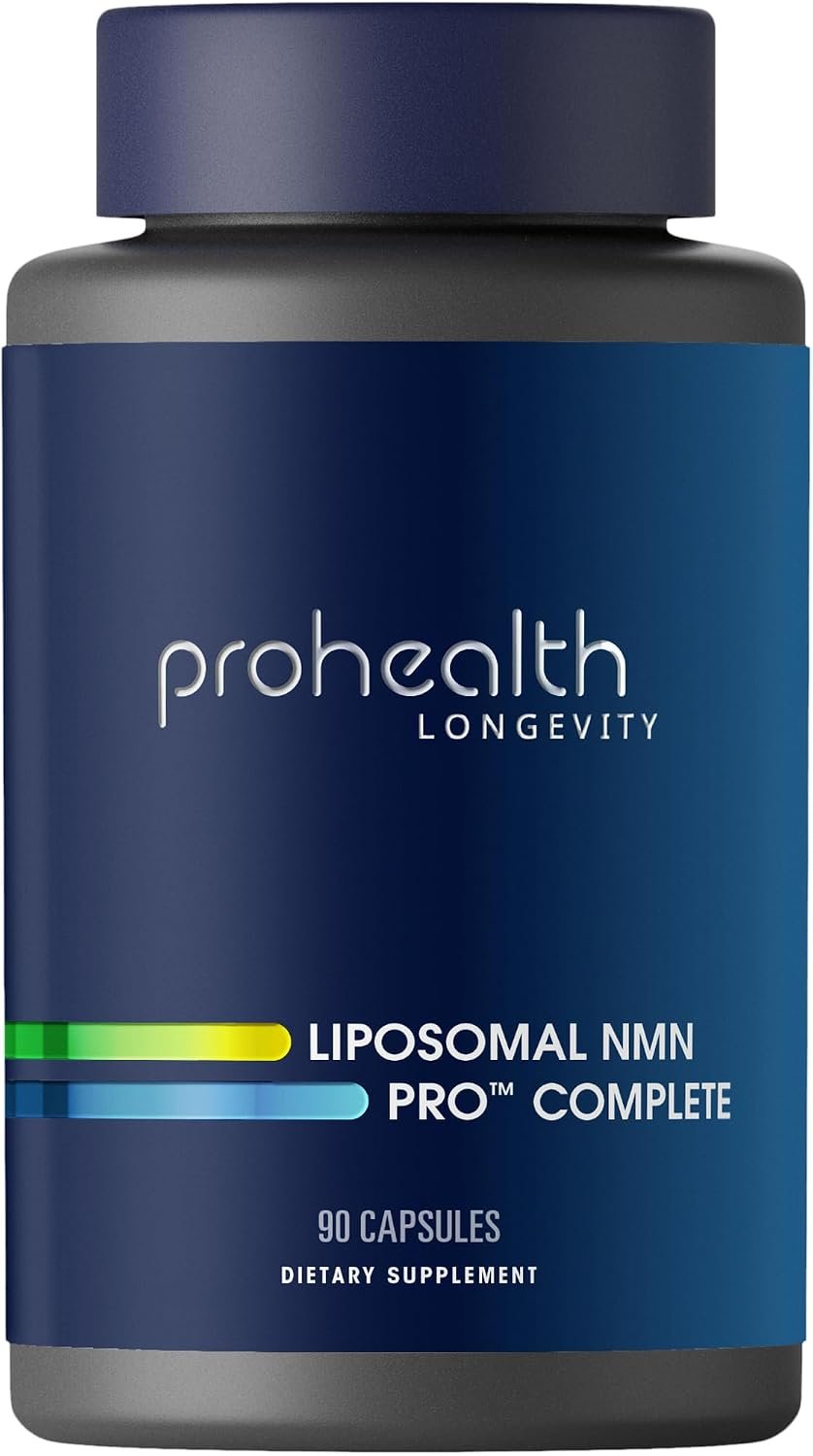 Liposomal NMN Pro Complete (90 Capsules) – Liposomal Uthever NMN, Trans-Resveratrol, TMG