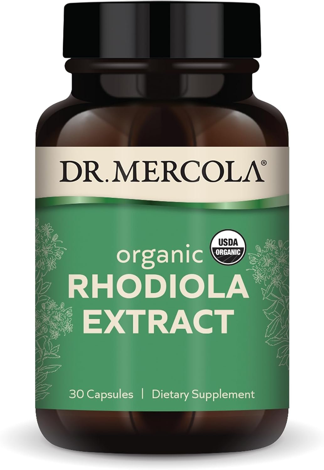 Dr. Mercola Organic Rhodiola Extract, 340 mg, 30 Capsules (30 Servings)