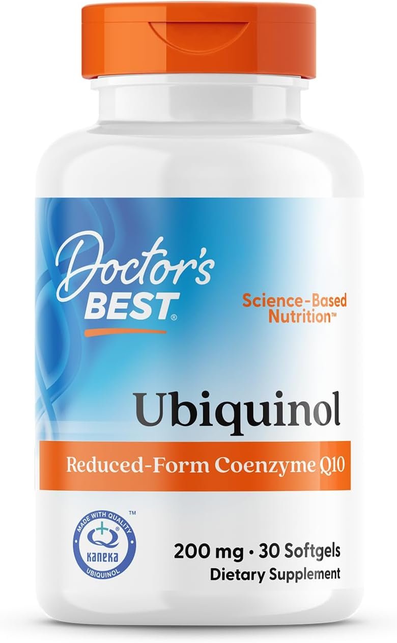 Doctor’s BEST Kaneka Ubiquinol 200 mg Supplement, Non GMO, 30 Softgels