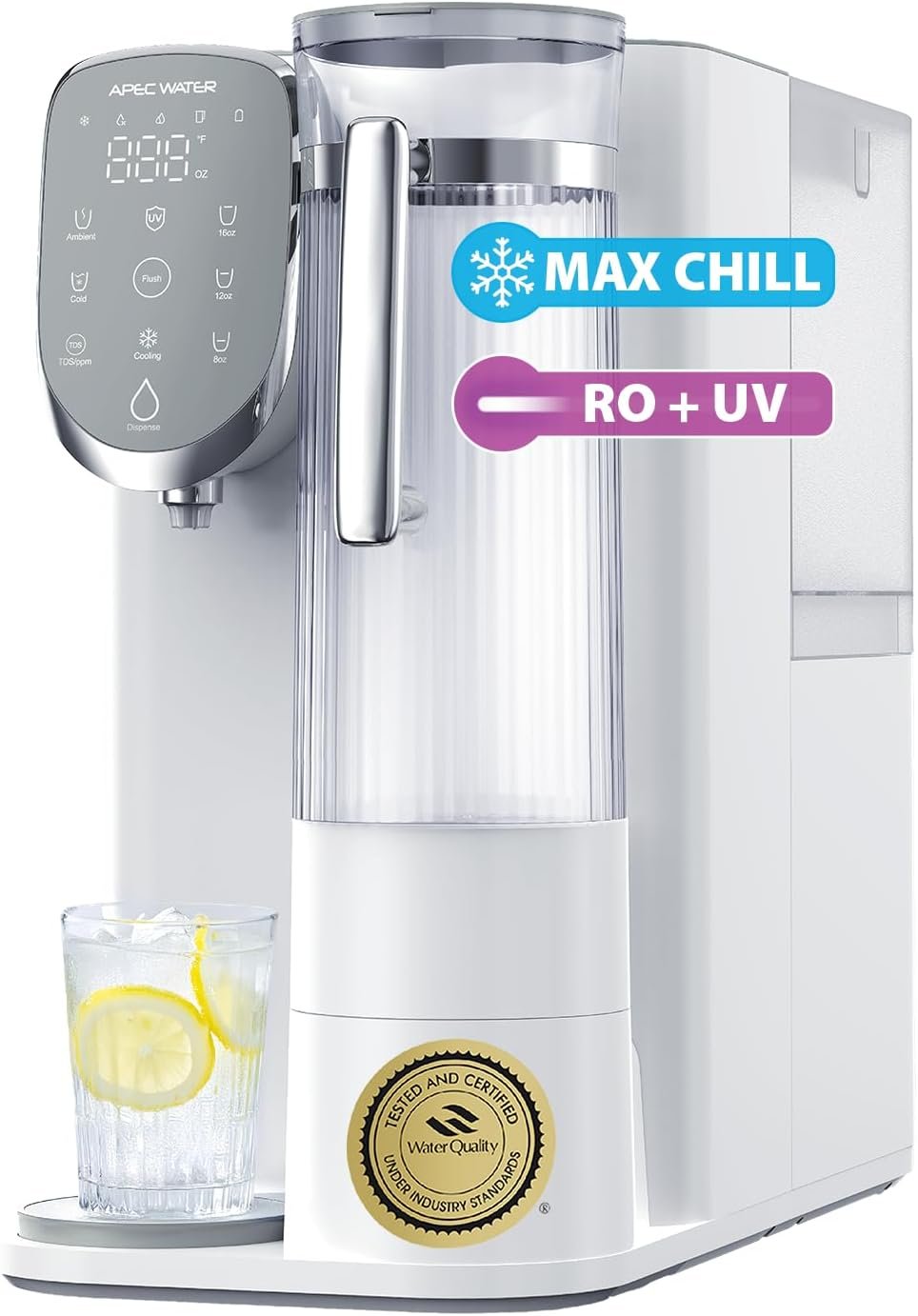APEC Water ROCT-C1 Countertop Reverse Osmosis Water Filter, Chills 40°F