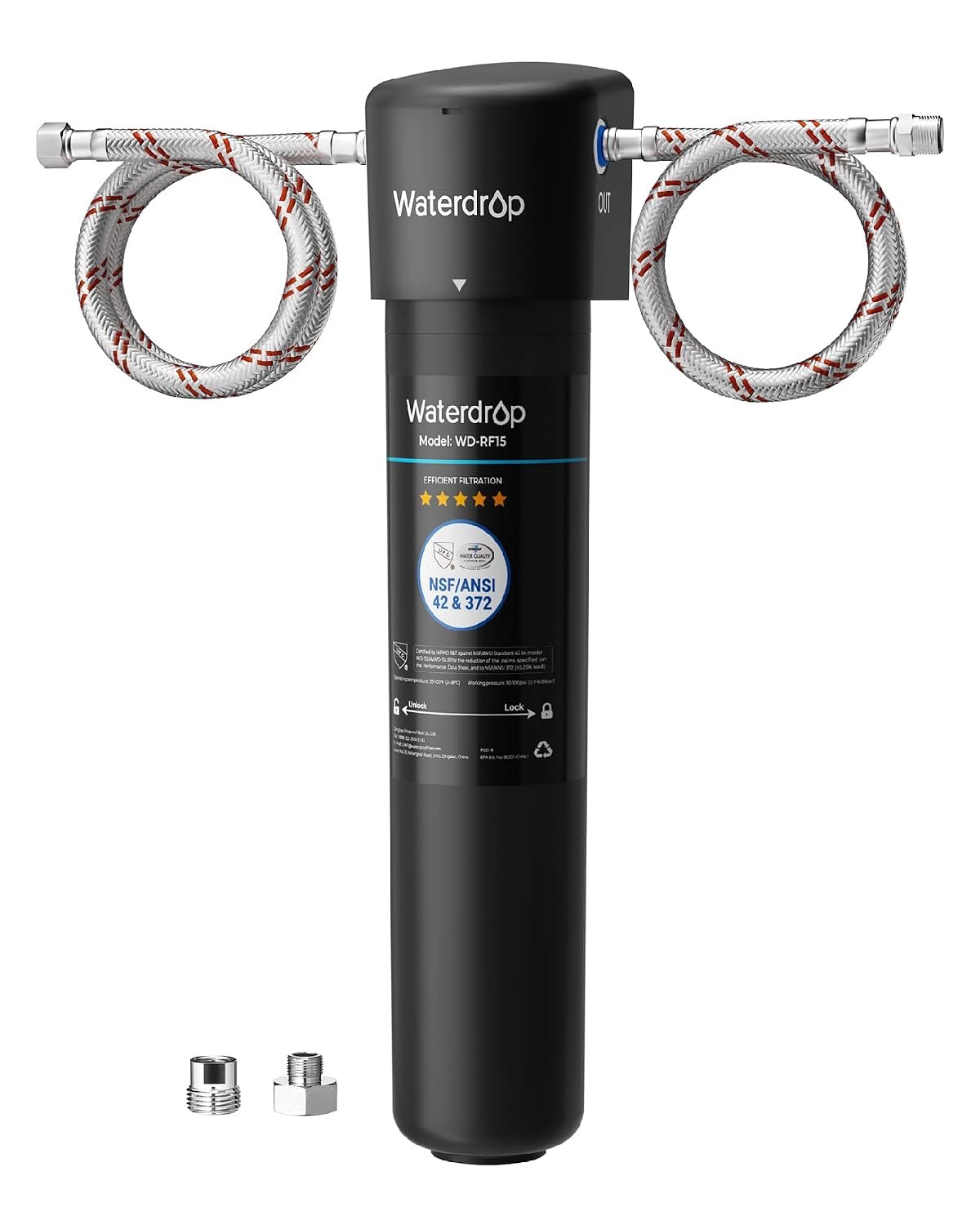 Waterdrop 15UA Under Sink Water Filter System, 19000 Gallons, 2 Years