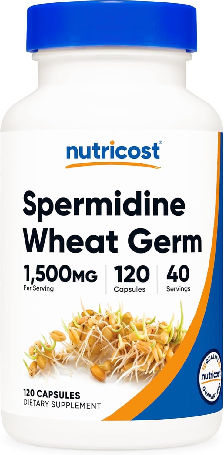 Nutricost Spermidine Wheat Germ Extract 120 Capsules for 40 Servings