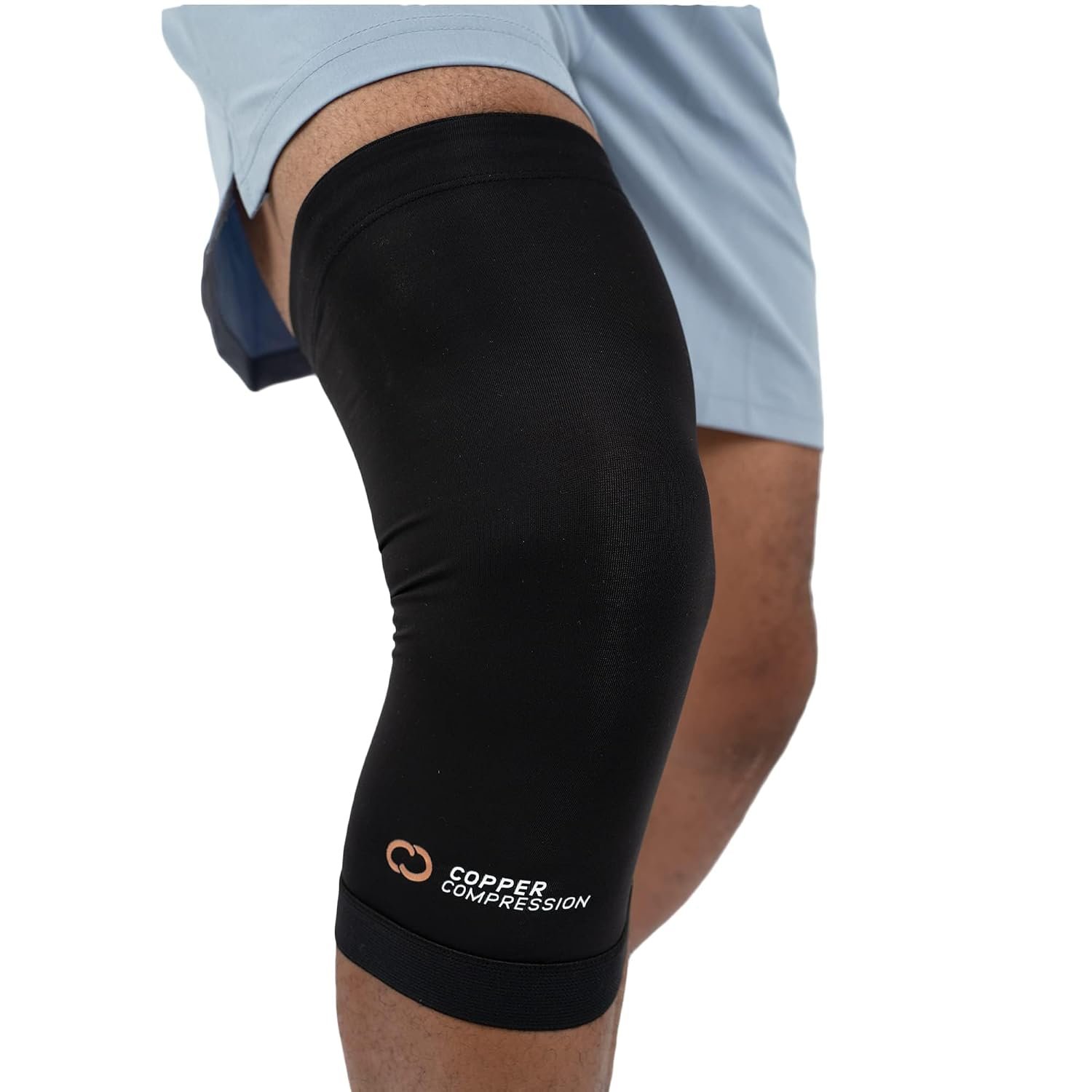 Copper Compression Knee Sleeve – Copper Infused Knee Stabilizer Support Brace for Meniscus Tear, ACL, MCL, Arthritis, Joint Pain Relief, Running, Sports, Hiking – Men & Women – Fits Right/Left – XL