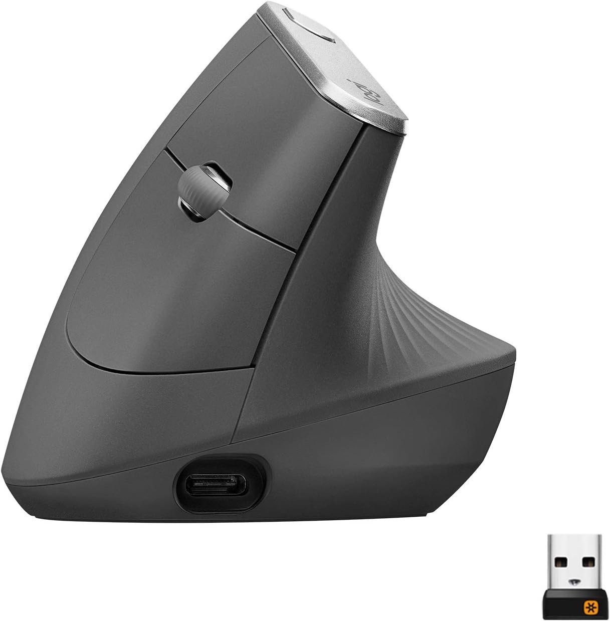 Logitech MX Vertical Wireless Mouse Ergonomic Design – Graphite