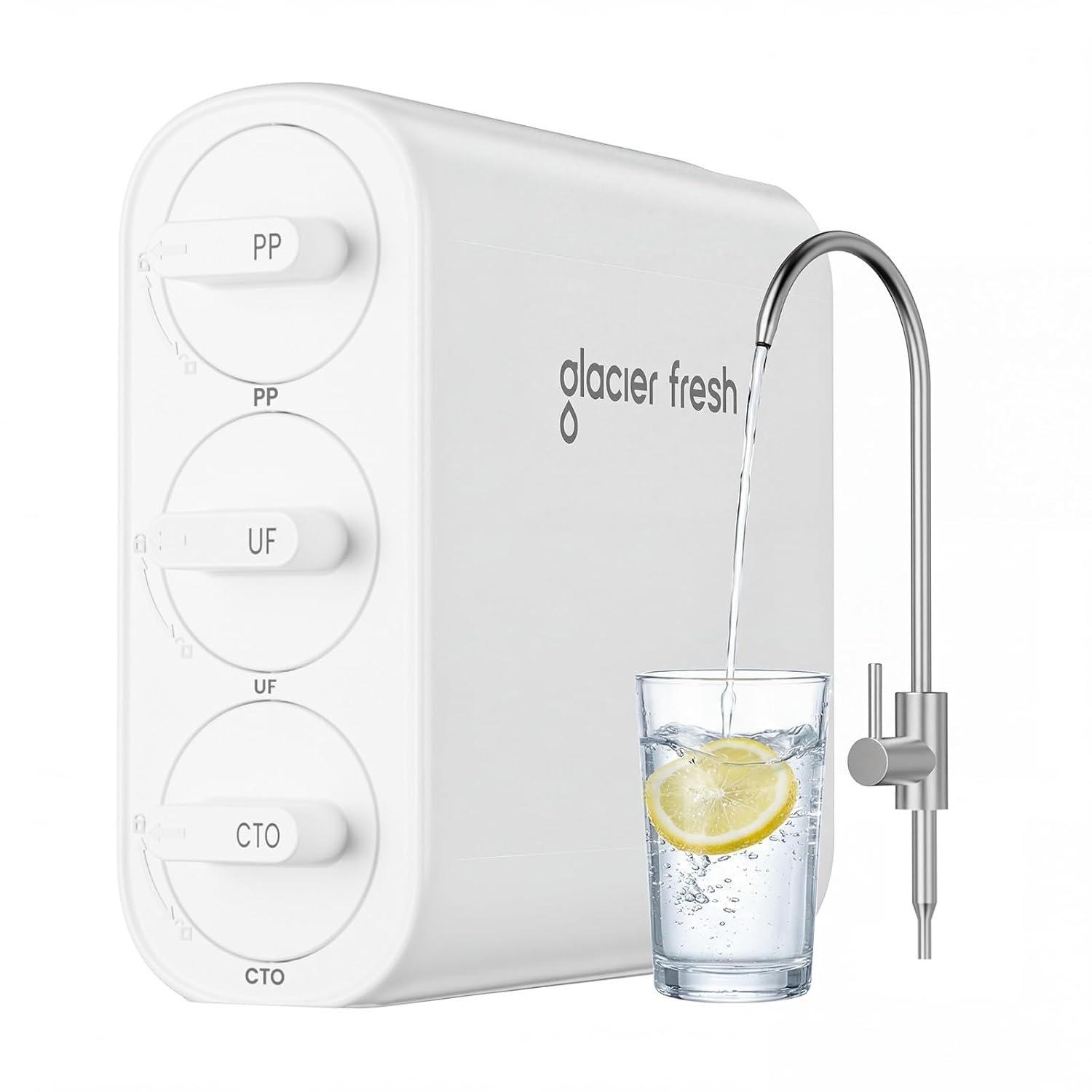 GLACIER FRESH GFU06 Tankless Ultra Filtration Undersink Water Filter System