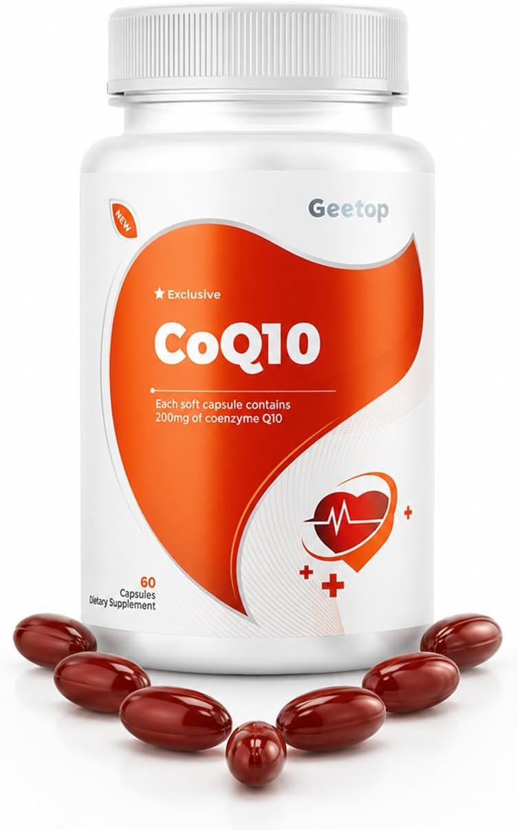 Coq10 200mg Softgels Ubiquinol Supplement,Ultra Nutritional Coenzyme q10
