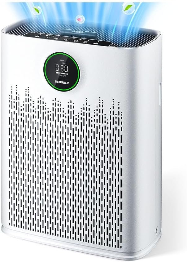 Air Purifiers for Home Large Room, Up to 2400 Ft², Ice