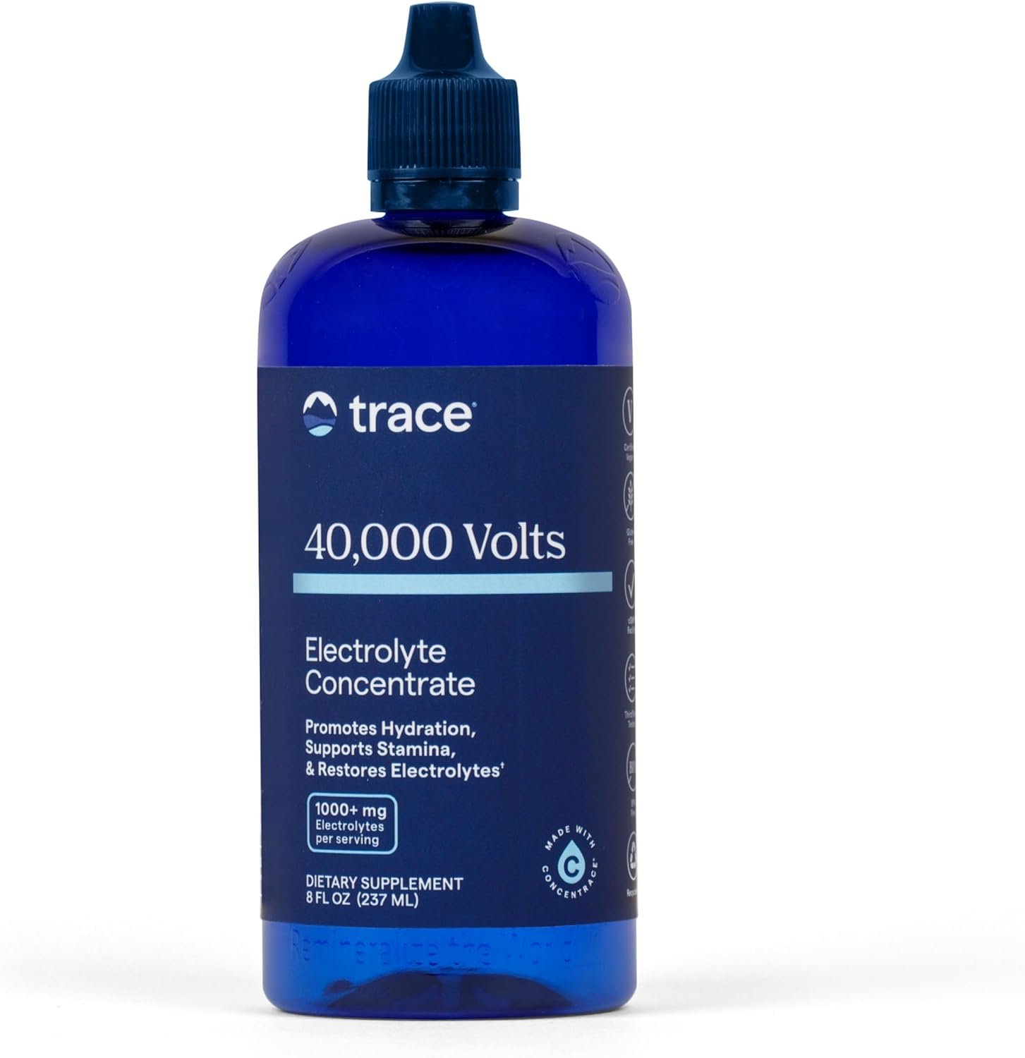 Trace Minerals 40,000 Volts Electrolyte Concentrate, 48 Servings