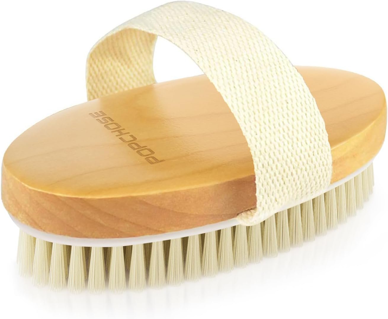 POPCHOSE Dry Brush for Lymphatic Drainage, Dry Brushing Body Brush