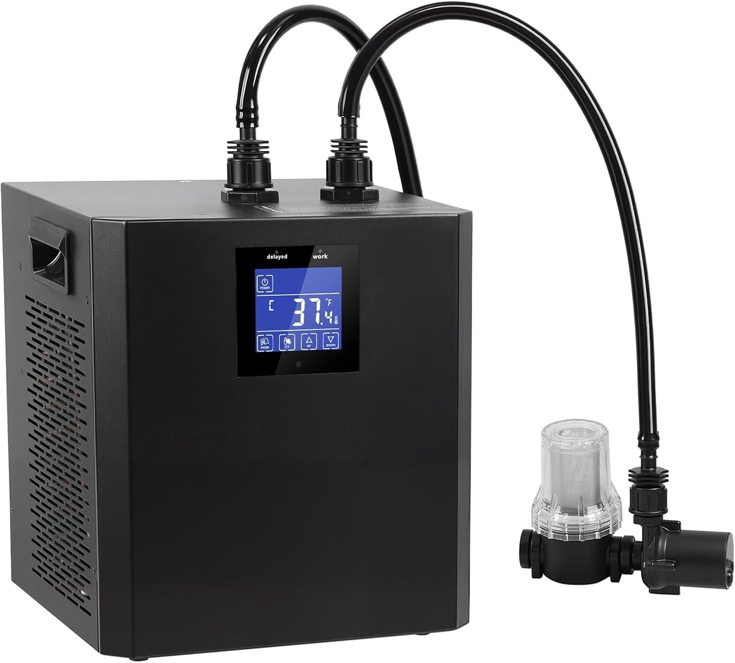 Cold Plunge Chiller,87 Gallon 1/3HP Ice Bath Water Chiller for Cold Plunge Tub, Water Chillers System with LED Display, Pump, Remote Control, Pipe, for Fish Tank Household Black