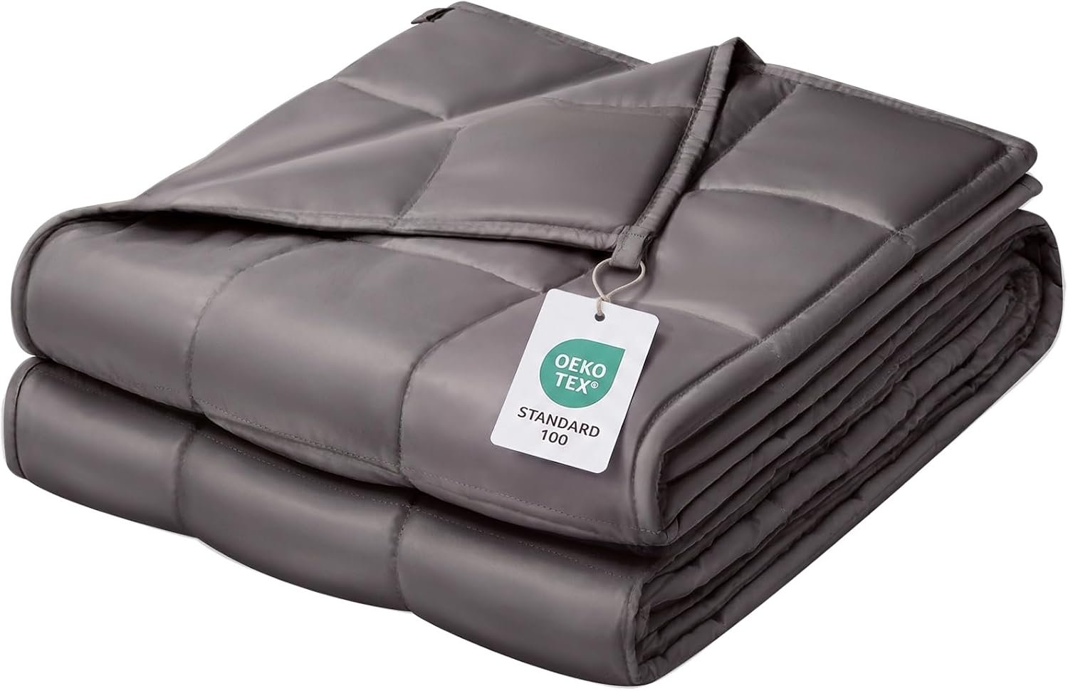 ZonLi Weighted Blanket for Adults (80″x87″,20lbs, Grey/Cooling)