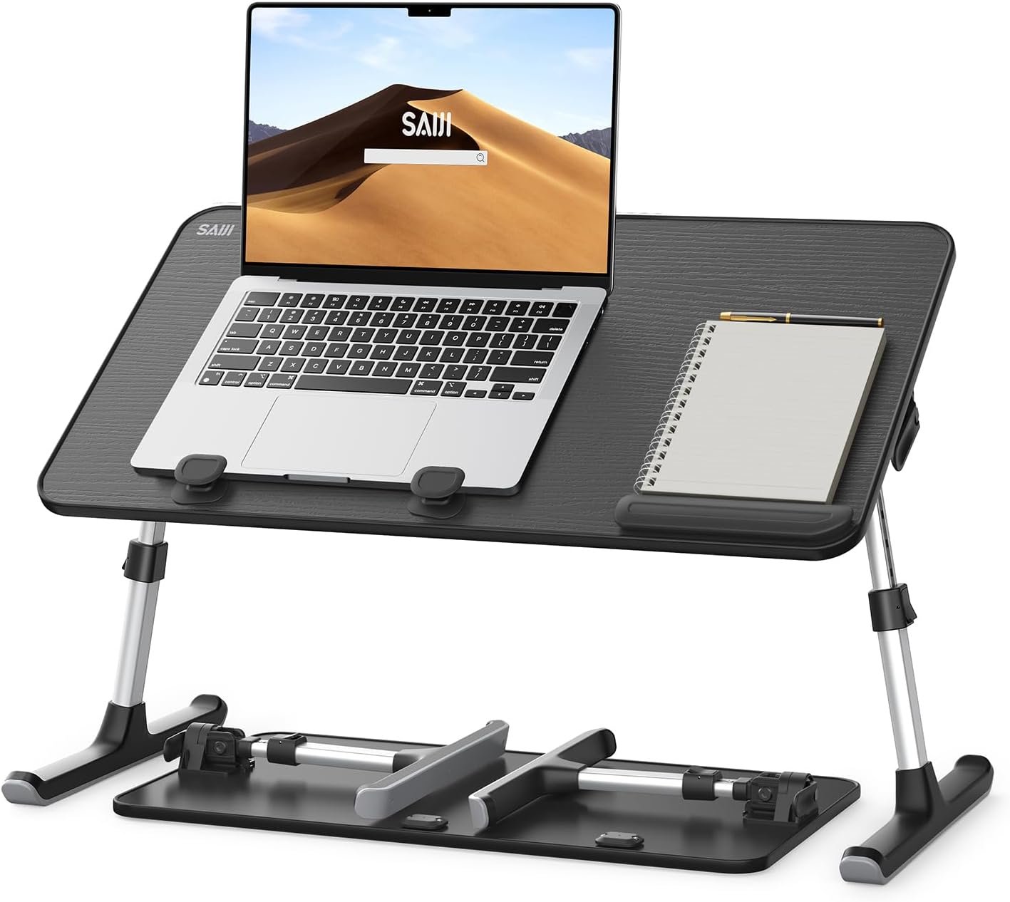 SAIJI Height & Angle Adjustable Lap Desk Laptop Stand for Bed
