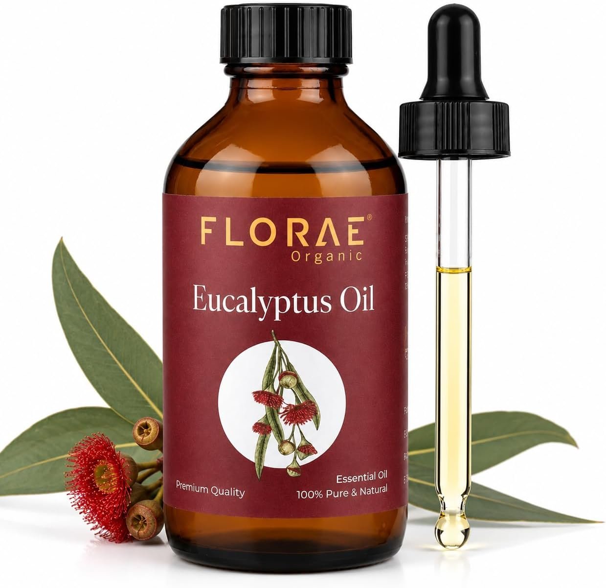 Eucalyptus Essential Oil 4 Fl Oz, 100% Pure Natural Oil for Diffuser & Skin