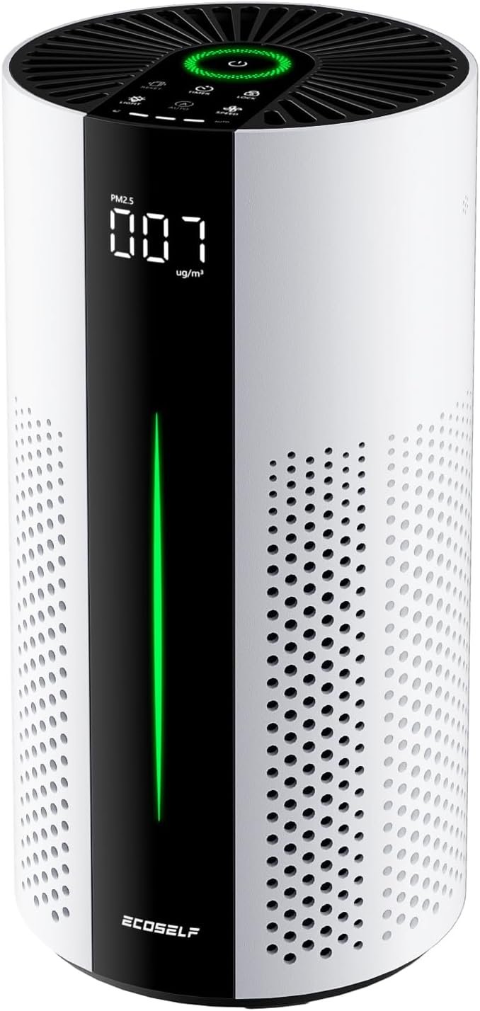 ECOSELF Air Purifiers for Home Large Room Up to 1800 Ft², HEPA Air Purifier