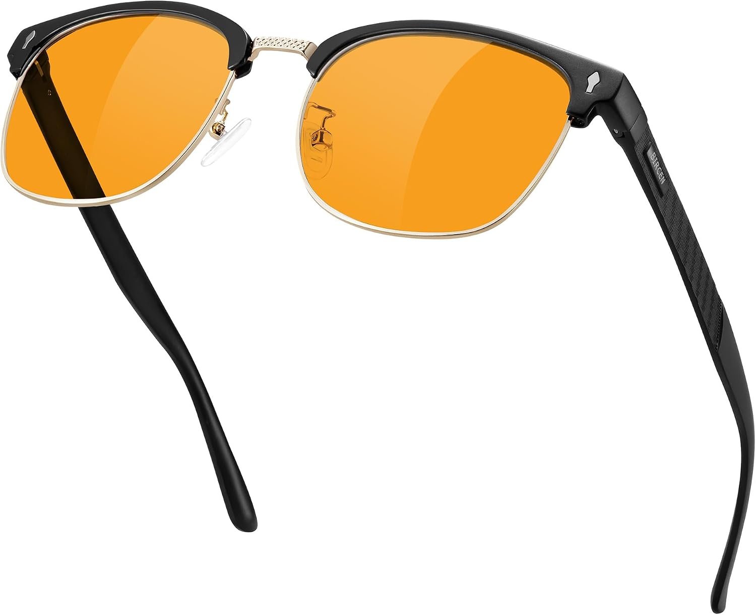 BIRCEN Blue Light Blocking Glasses: Blocks Blue Light Metal Glasses for Men