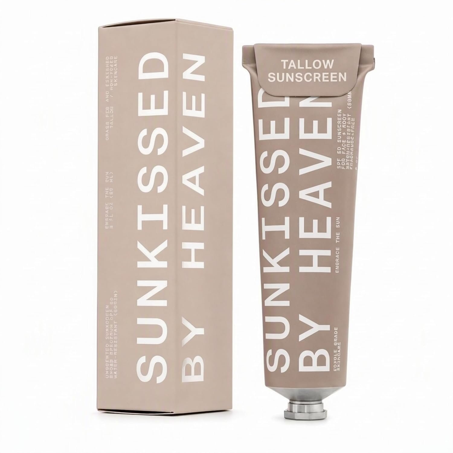Jay Alvarrez Grass-Fed Beef Tallow Sunscreen SPF 50 – Unscented, 3 oz