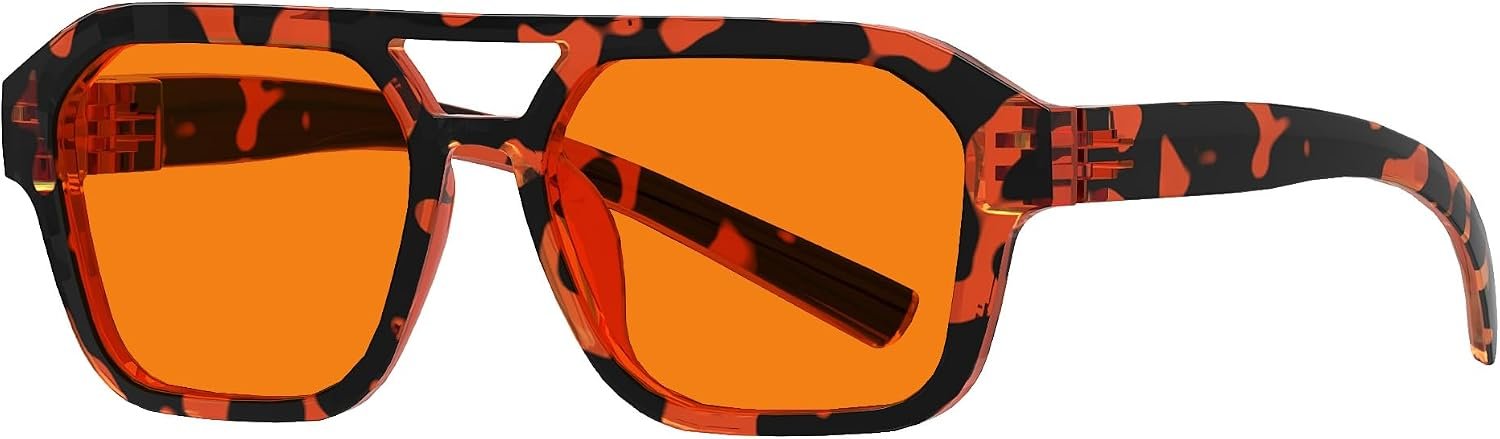 Eyekepper Amber Blue Light Blocking Glasses, Orange Tinted Lens Men Women