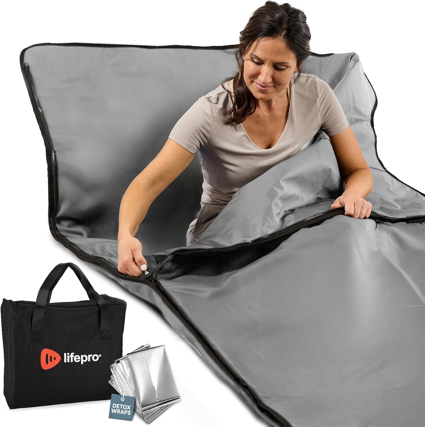 LifePro RejuvaWrap Infrared Sauna Blanket with Low EMF and 9 Temp Levels