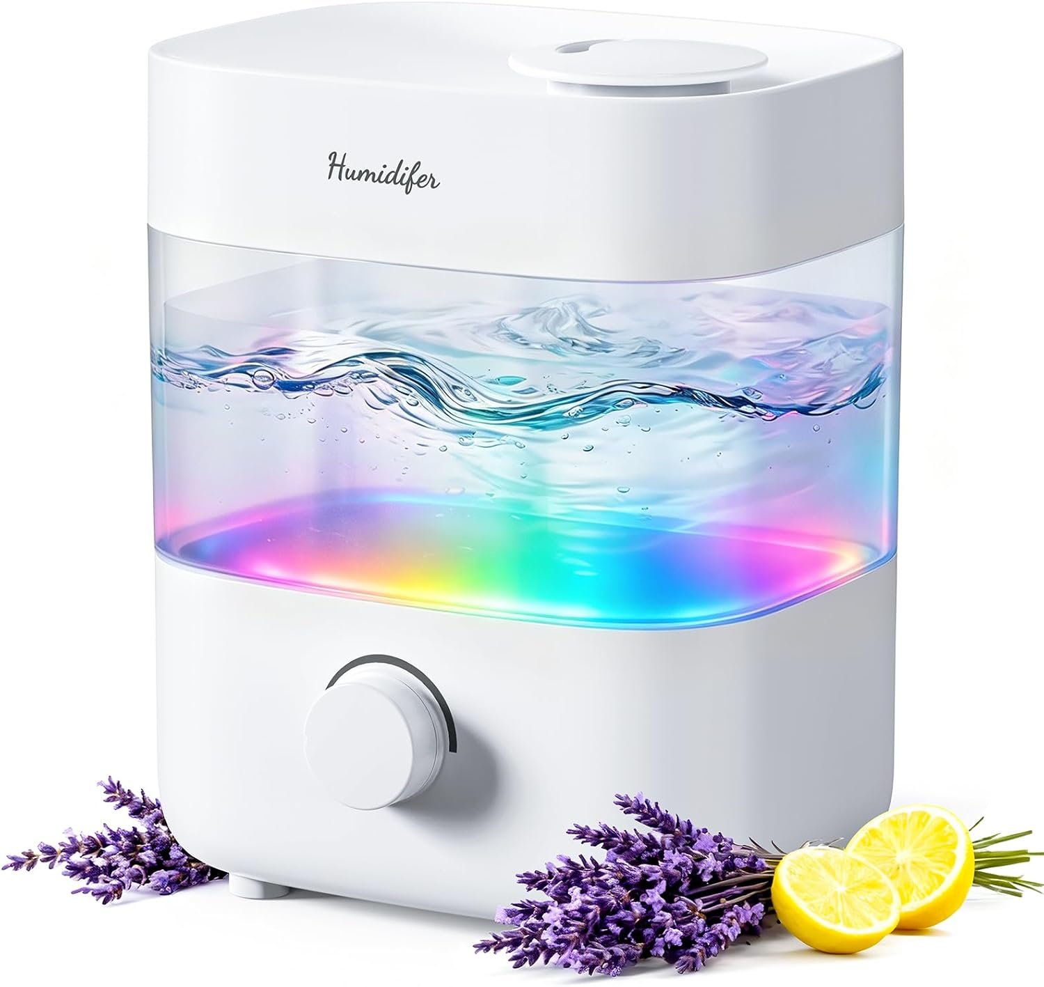 Humidifiers for Bedroom, 2L Top Fill Cool Mist Humidifier, 20dB Quiet ﻿