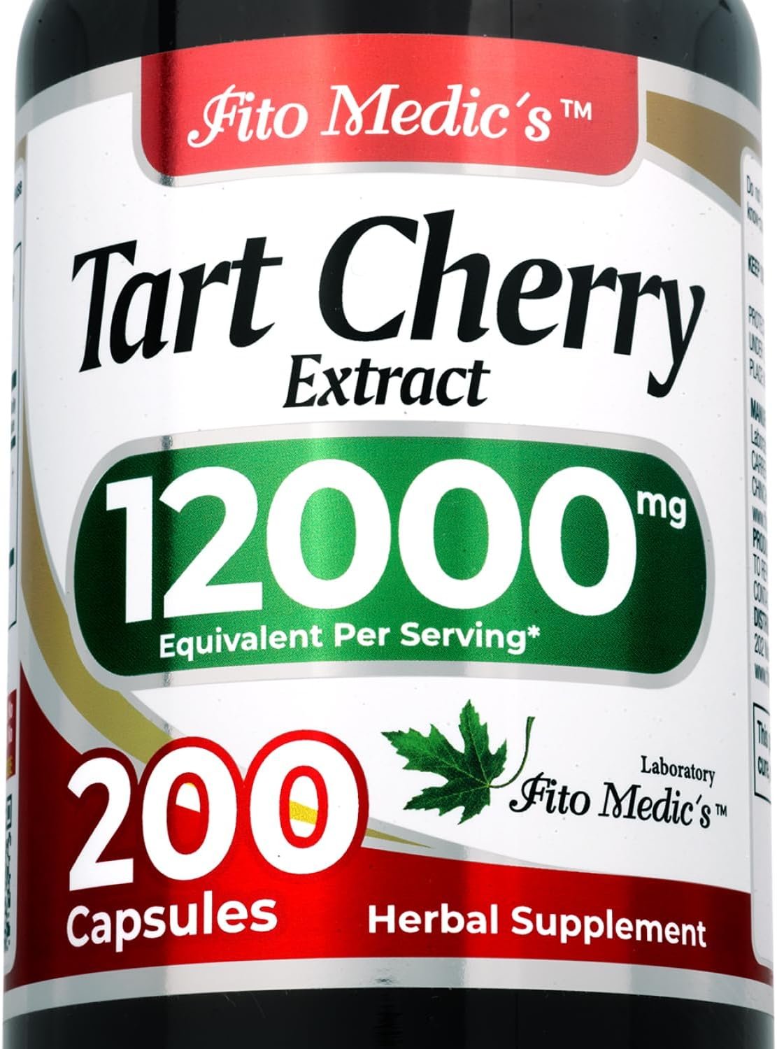 Lab | tart cherry capsules | tart cherry extract | 200 Capsules