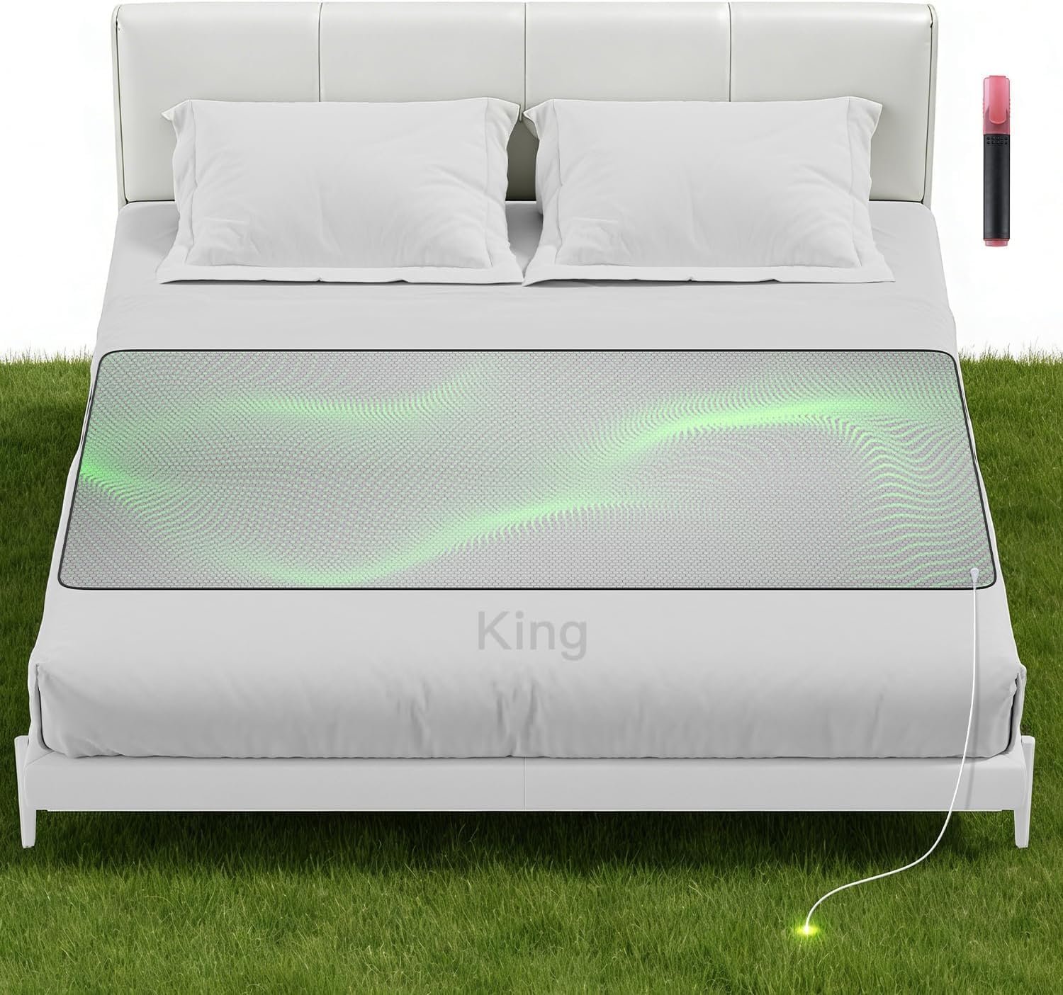 Graphene Grounding Mat for Bed, Sleep & Pain Relief, King Size