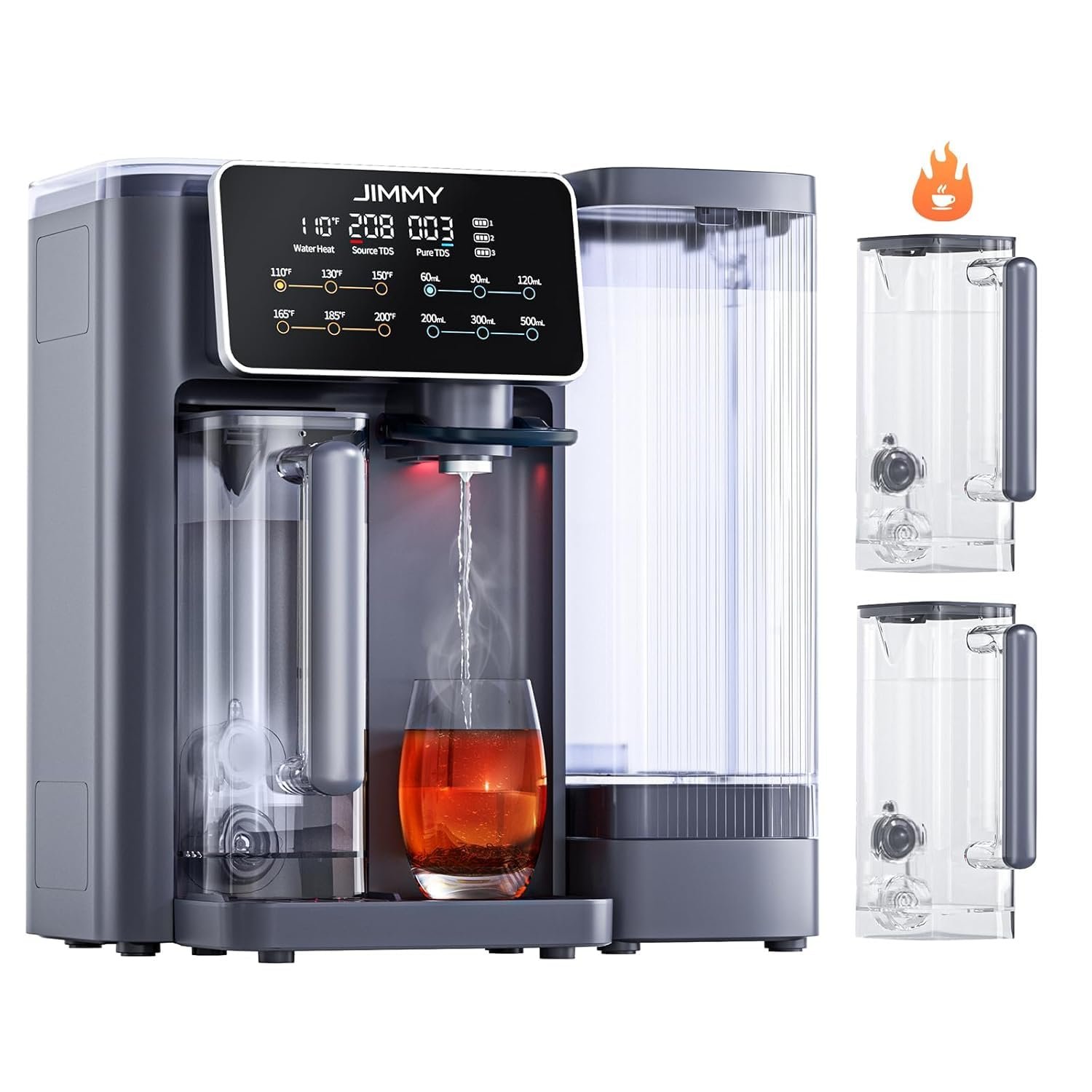 Jimmy R9 Reverse Osmosis Water Filter Countertop,UV Purifier & Instant Hot