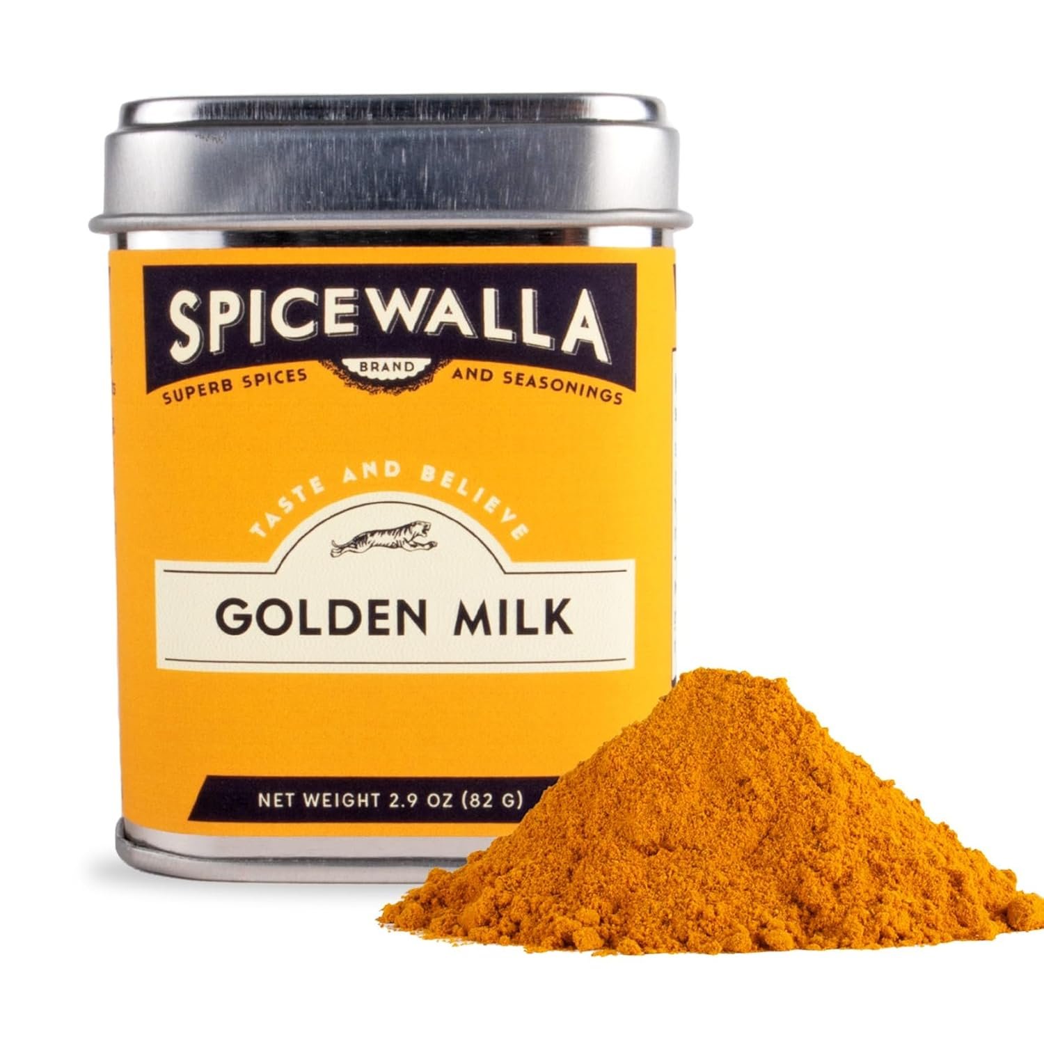 Spicewalla Golden Milk Powder – Cinnamon, Ginger, Turmeric Drink Tea or Latte Mix