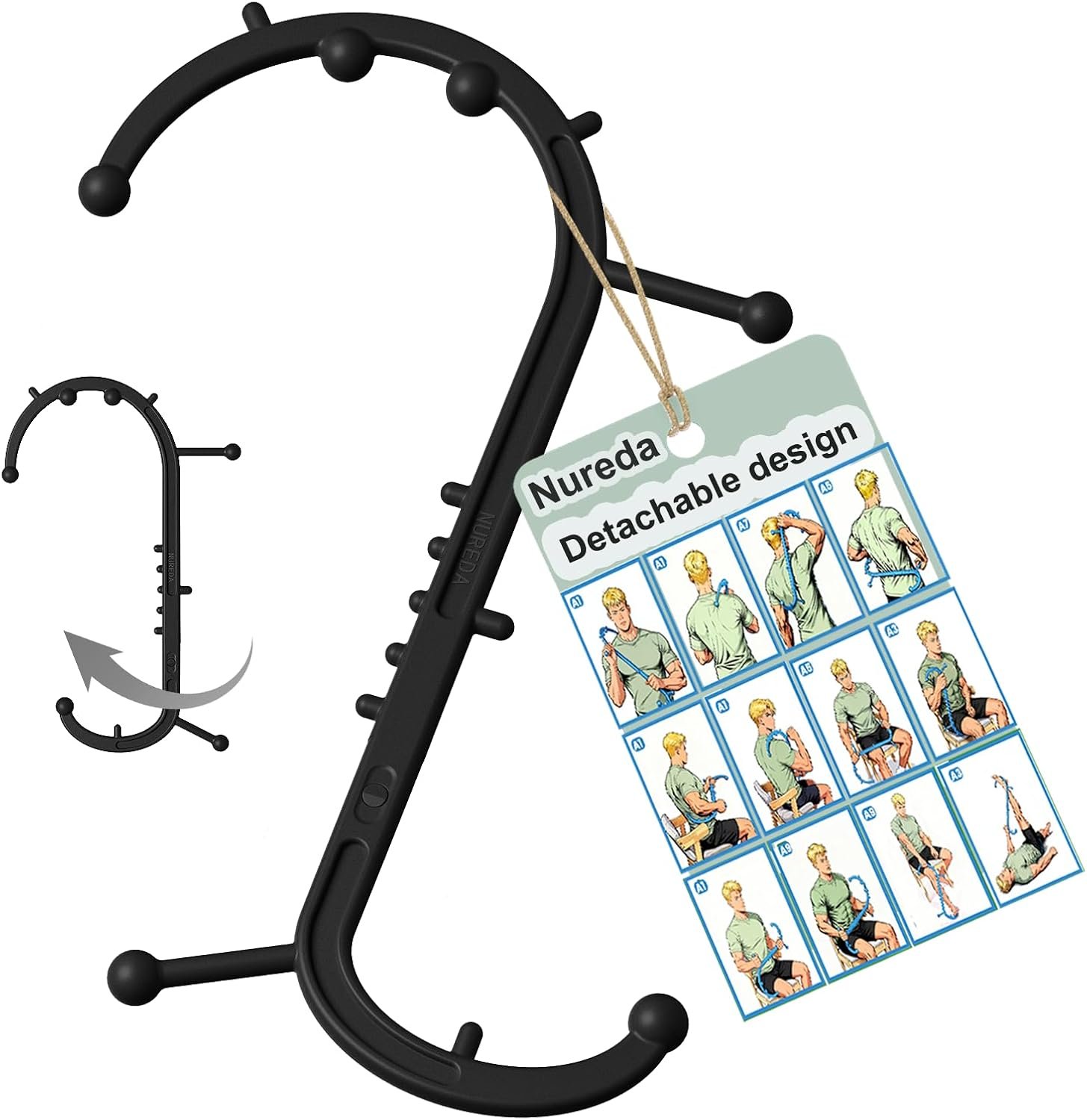 Detachable Trigger Point Massage Tool for Body Muscle Pain Relief