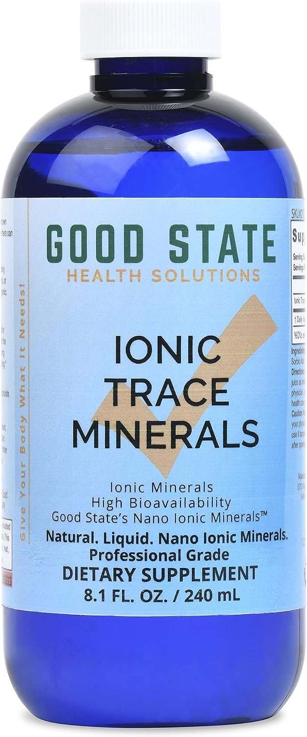 Good State Liquid Ionic Trace Minerals (96 servings at 125 mg – 8 fl oz)