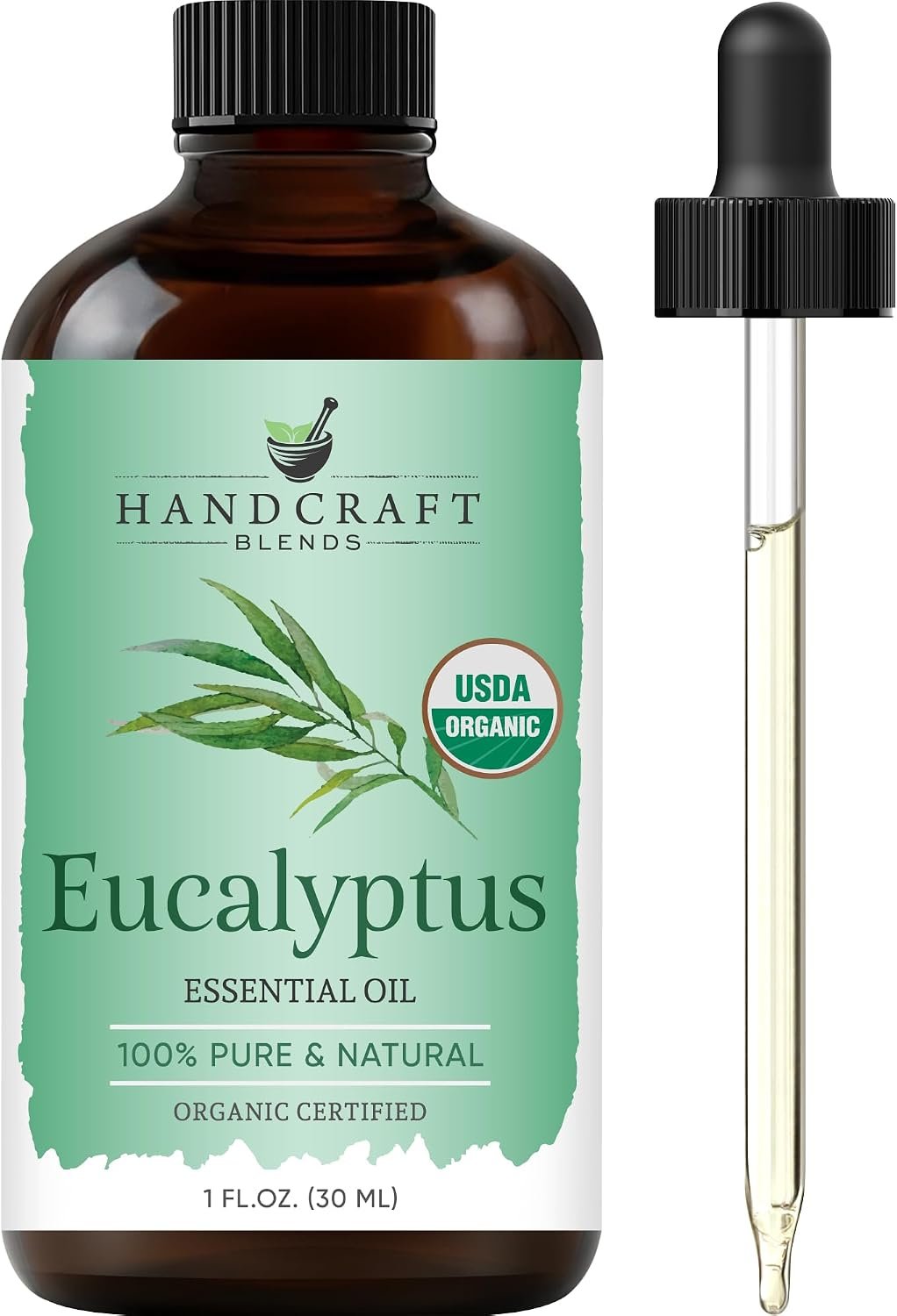 Handcraft Blends Organic Eucalyptus Essential Oil – 1 Fl Oz