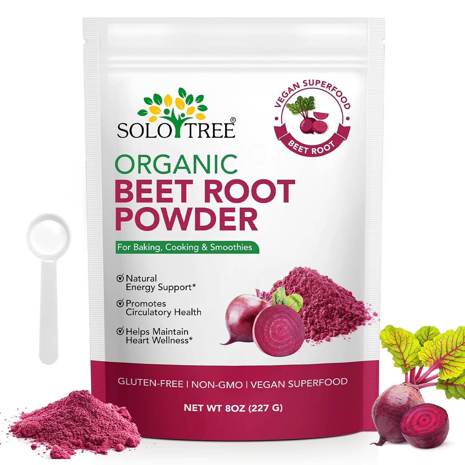 Beet Root Powder,8 Ounce | Balance Skin Oil and Promote Natural Radiance | Beetroot Powder for Smoothies,Baking & Juice,Non-GMO,Vegan