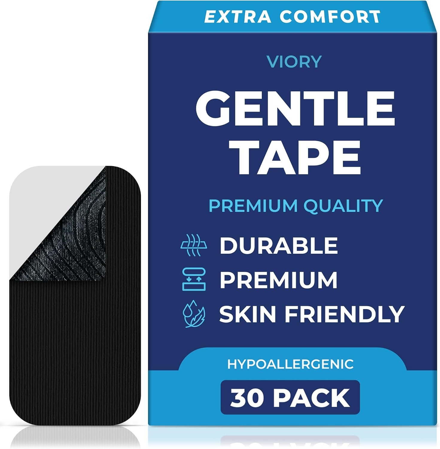 VIORY Gentle Tape (30 Pack) – Pain Free Removal, Hypoallergenic & Latex Free