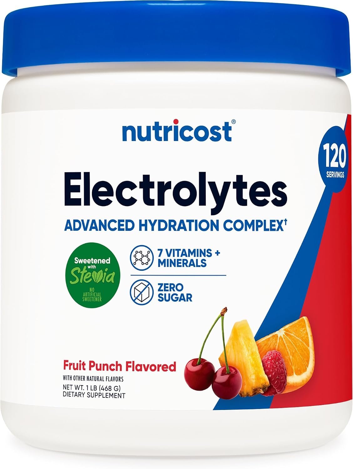 Nutricost Electrolyte Complex Powder (120 Servings, Fruit Punch)