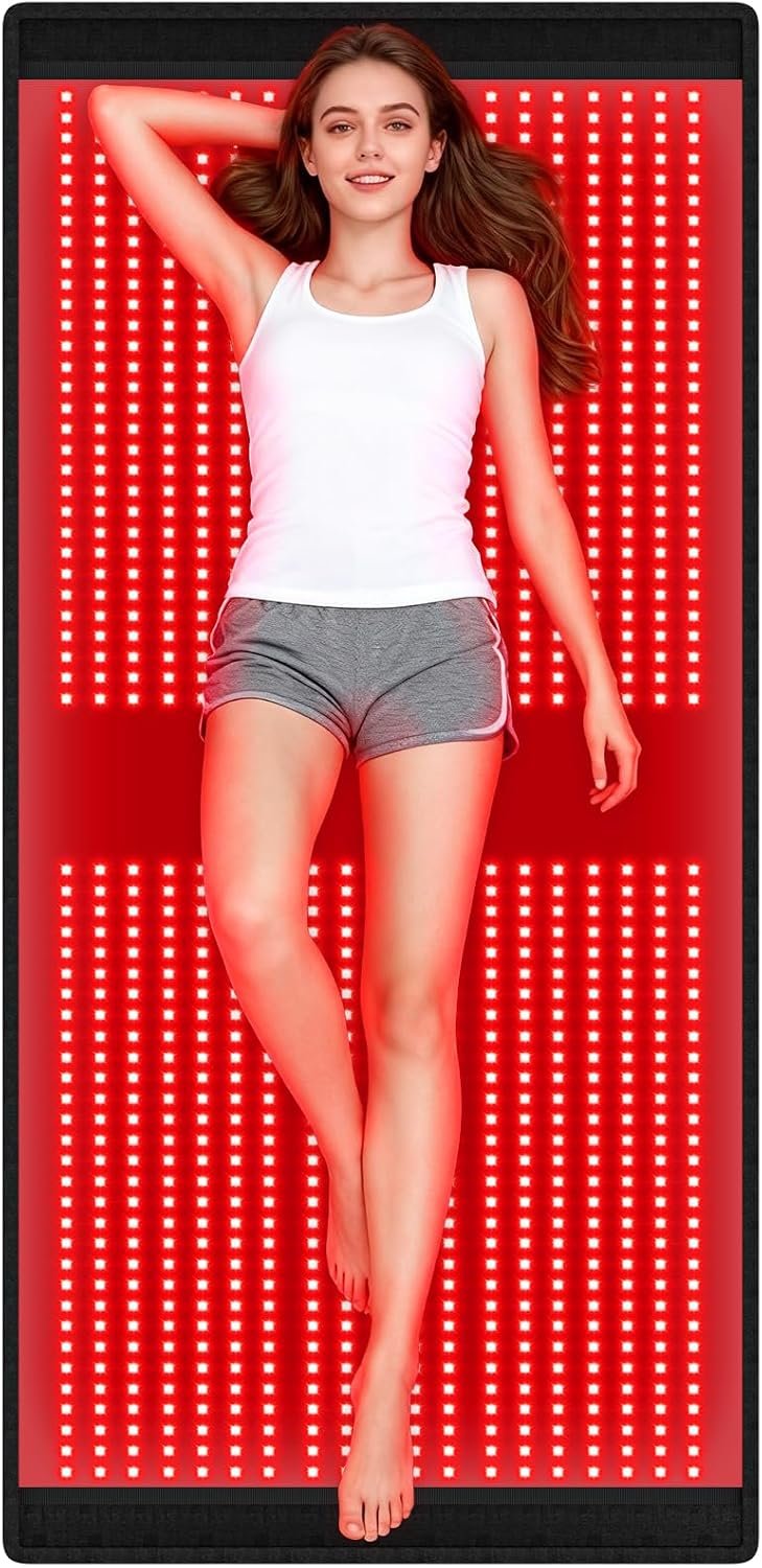 Red-Light Therapy Mat for Full Body: 67”X33” Infrared Blanket