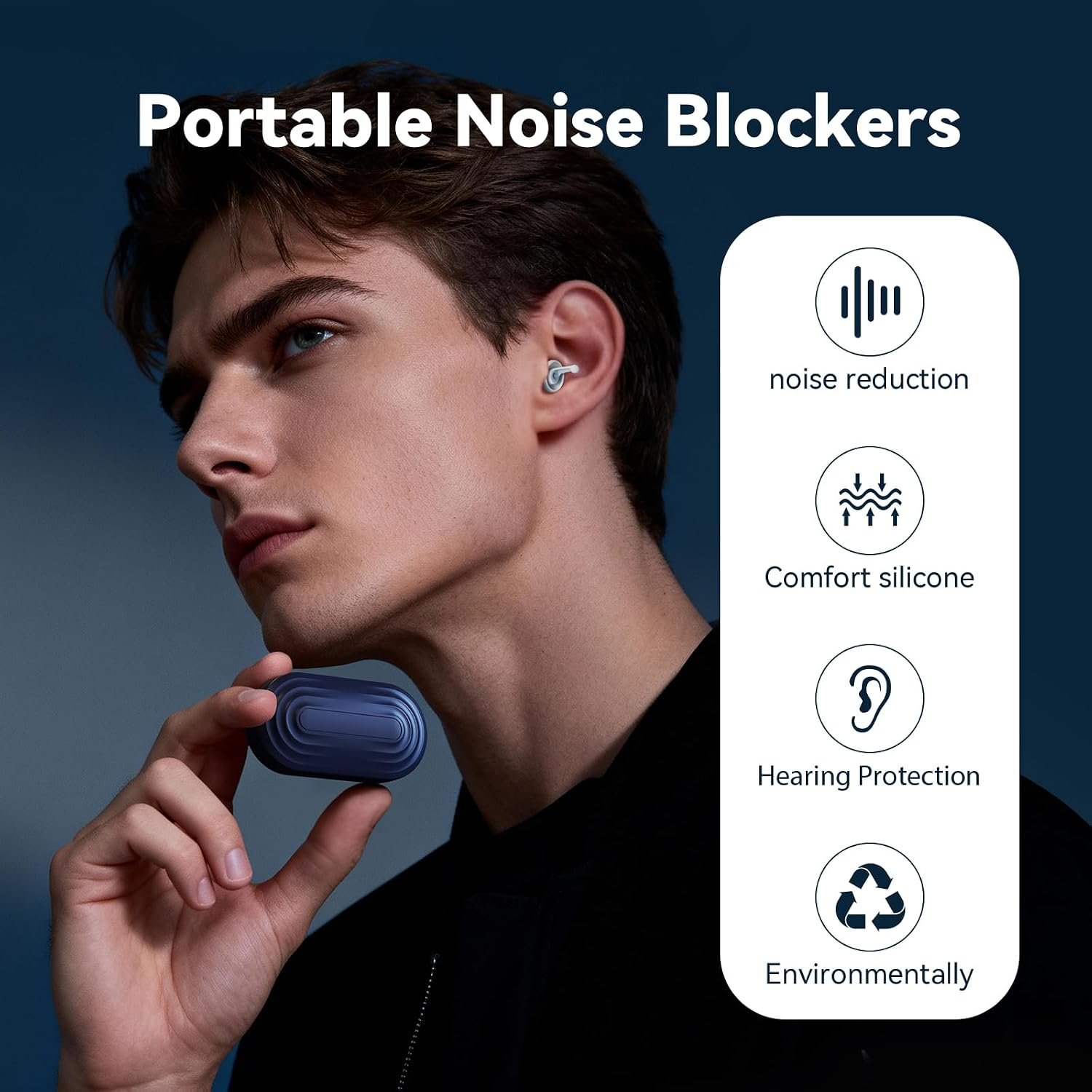 Ear Plugs for Sleeping,Silicone Noise Cancelling Ear Plugs