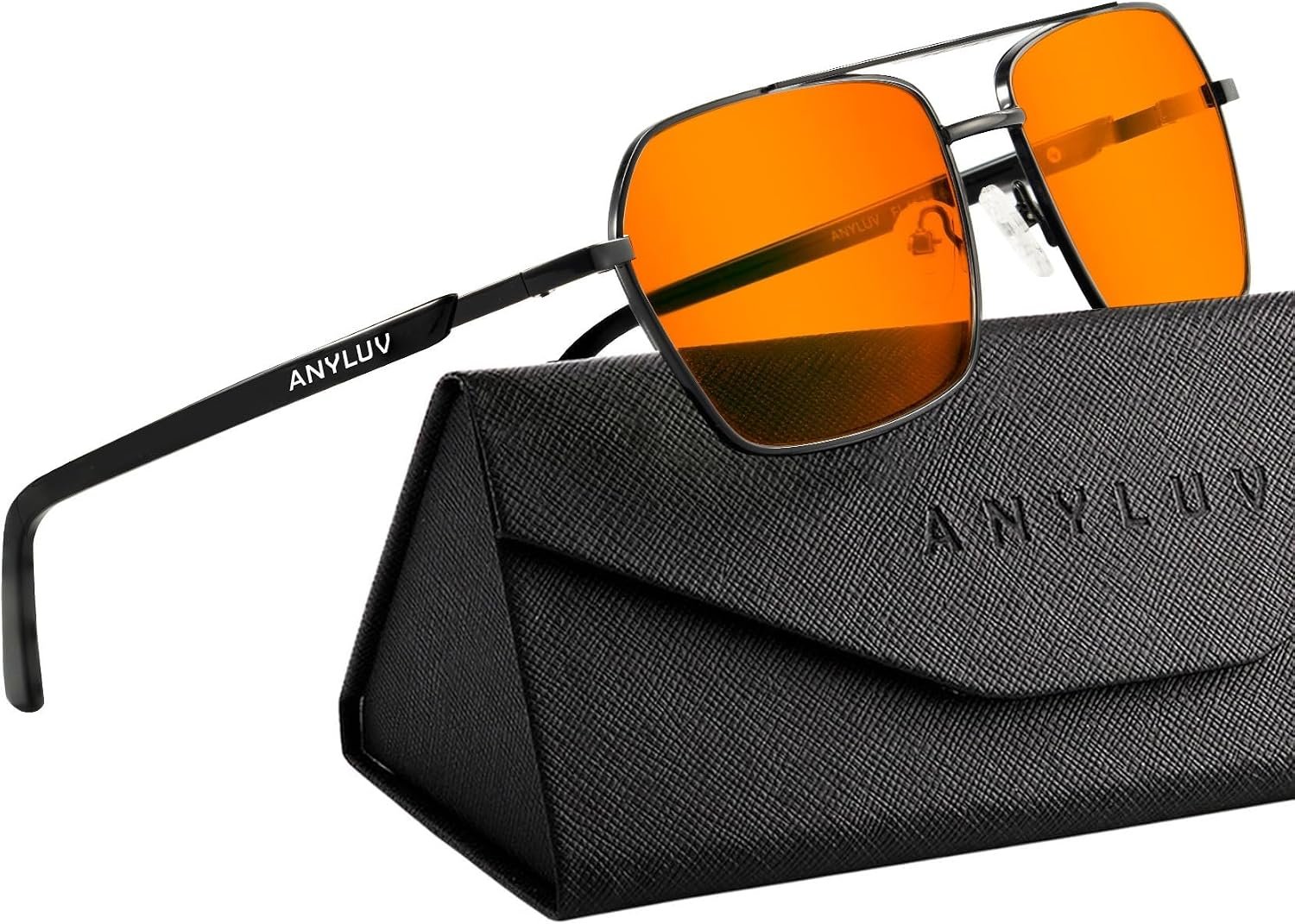 ANYLUV Mens Blue Light Blocking Glasses, Computer Bluelight Gaming Glasses