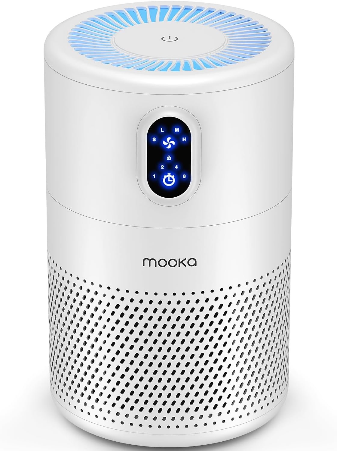 MOOKA Air Purifiers for Home Room up to 1076ft², True HEPA Filter, B-D02L