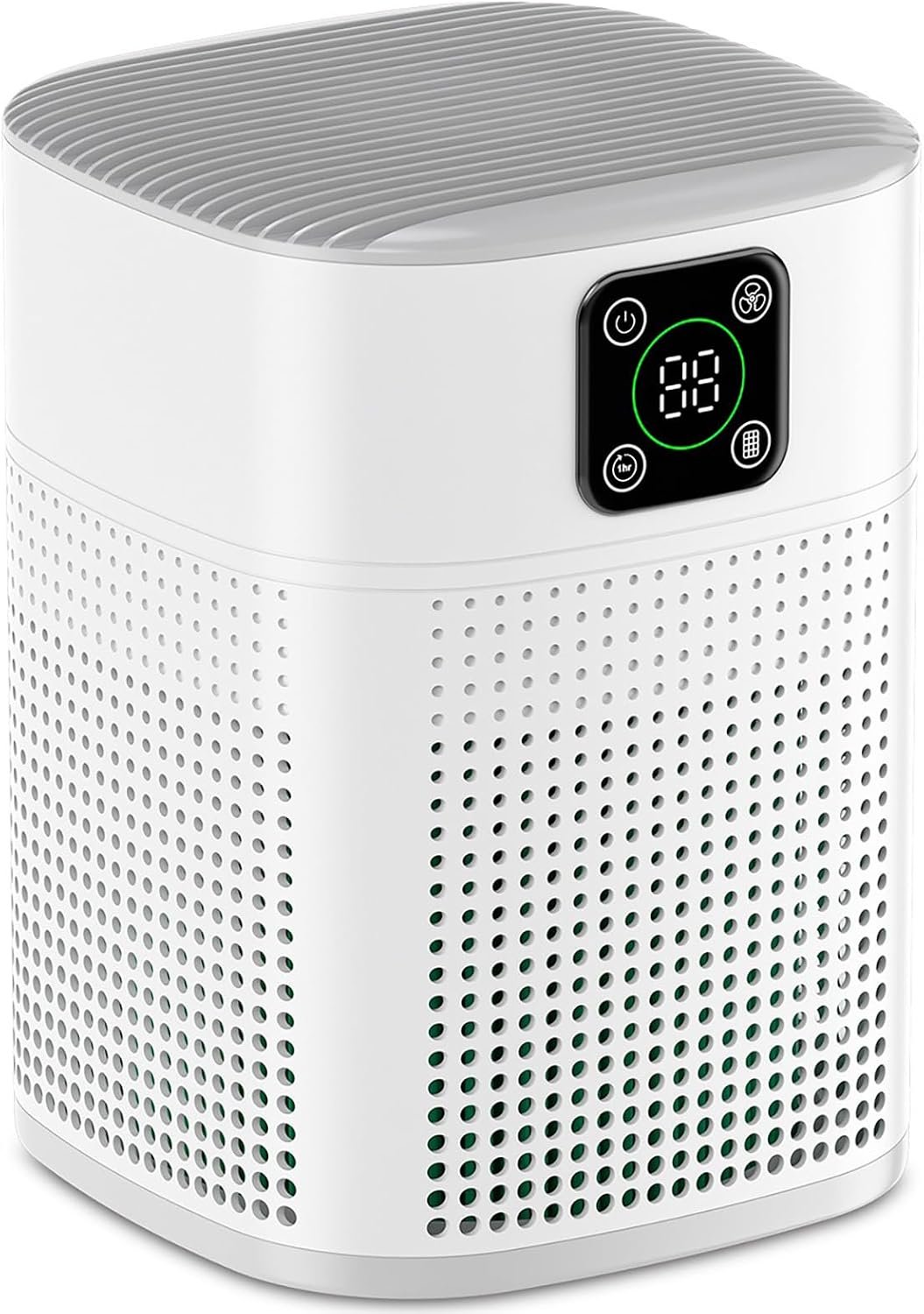 Honeyuan Air Purifiers for Bedroom，H13 HEPA Filter Up to 1095 Ft², White