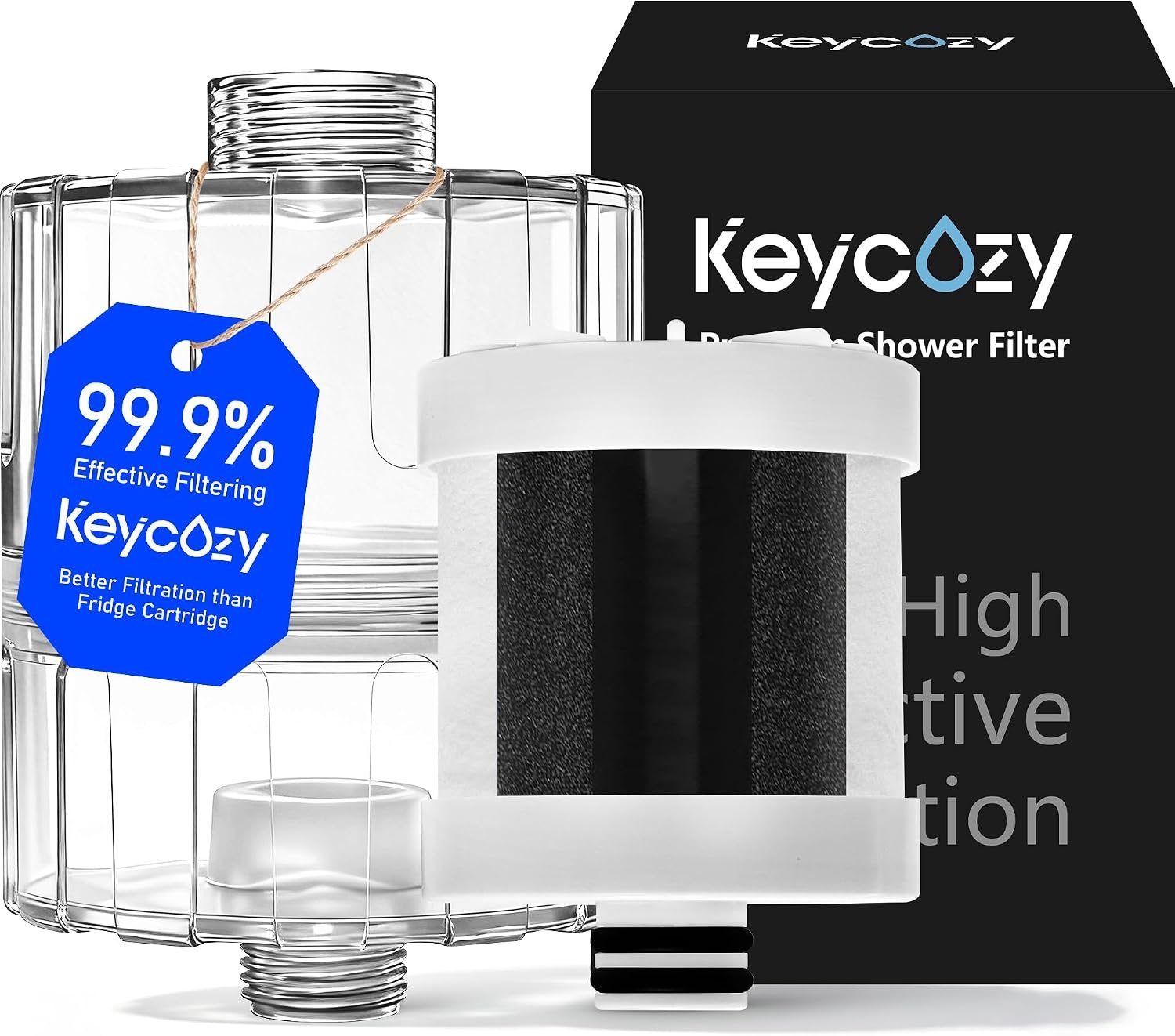 NSF Tested Shower Filter for Hard Water with Replaceable Cartridge